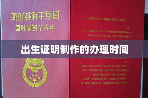 红寺堡出生证明制作的办理时间